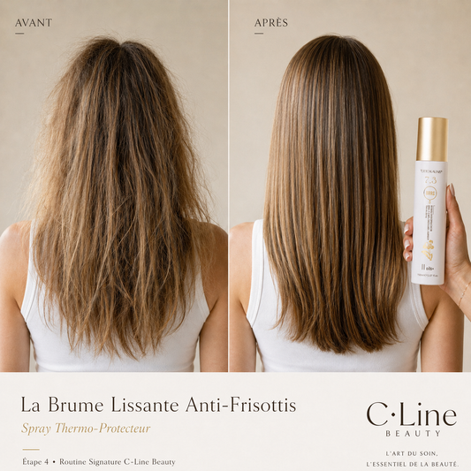 Spray thermo-protecteur / Anti-frisottis — packaging · C-Line Beauty