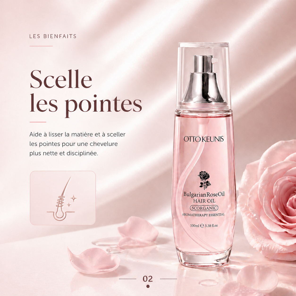 Huile de Rose Bulgare — vue détaillée · C-Line Beauty
