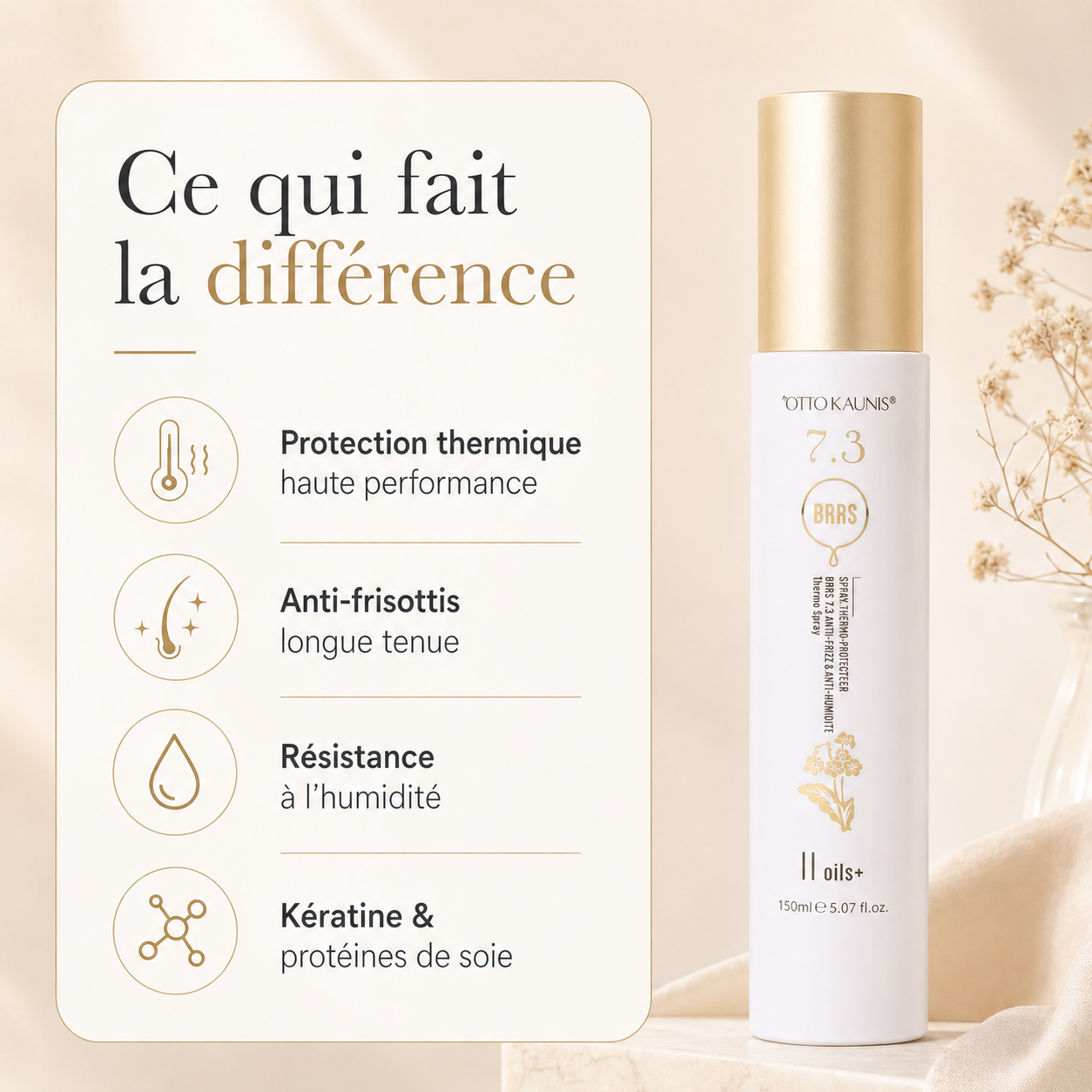 Spray thermo-protecteur / Anti-frisottis — résultat brillance · C-Line Beauty