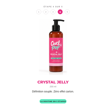 Crystal Jelly, étape 4 sur 5 de la routine Curl Pop — 200 ml, définition souple et zéro effet carton