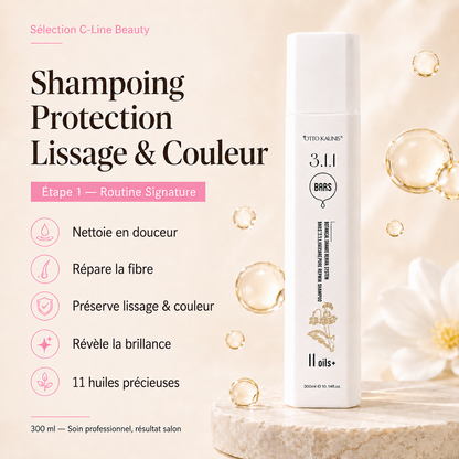 Shampoing Réparateur Sans Sulfate — texture & ingrédients · C-Line Beauty