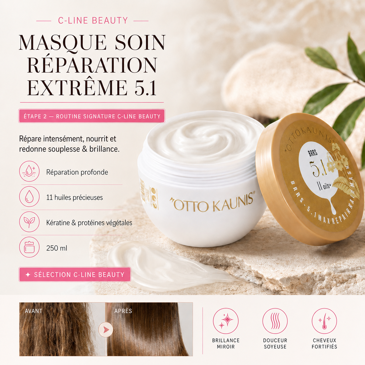 Masque Réparation Extrême — vue détaillée · C-Line Beauty