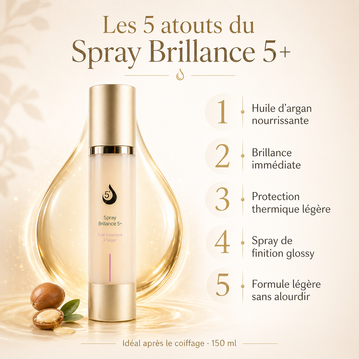 Spray Brillance 5+ — résultat brillance · C-Line Beauty