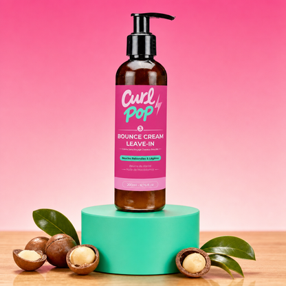 Bounce Cream Leave-In Curl Pop — crème sans rinçage cheveux bouclés, texture