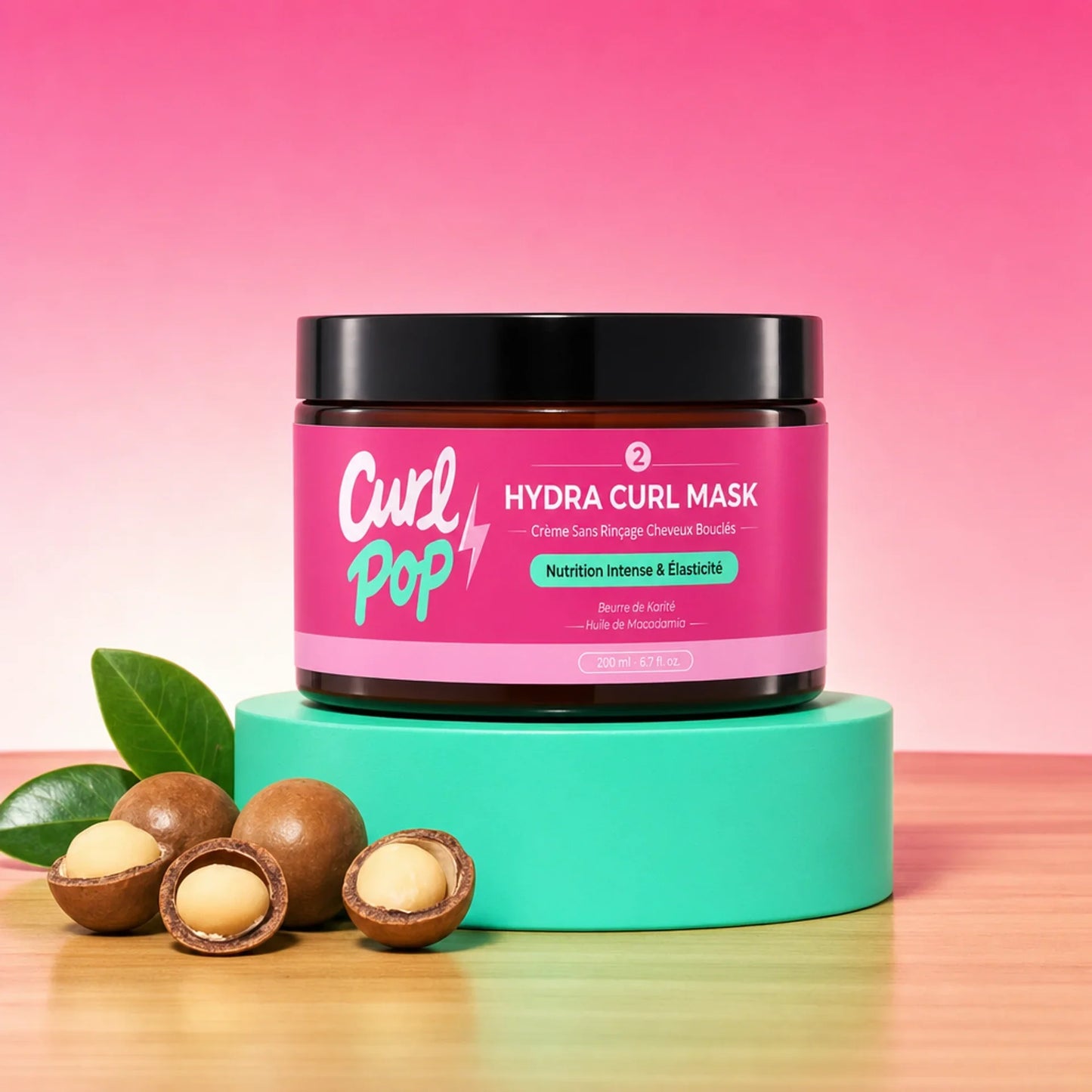Hydra Curl Mask Curl Pop — masque nutrition intense cheveux bouclés, texture