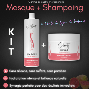 KIT SHAMPOING  + MASQUE HYDRATANT